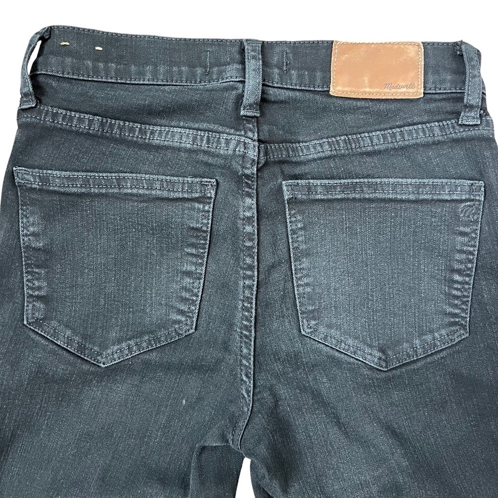 Madewell 9" Mid-Rise Roadtripper Skinny Jeans in Bennett Wash Black Sz 24 (00) - Picture 8 of 11